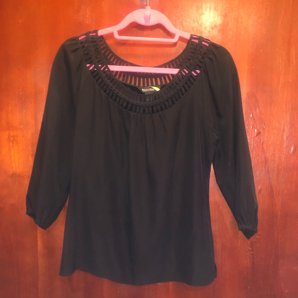 White House Black market silk blouse